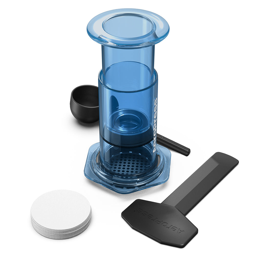 AeroPress Clear Coffee Maker (Blue)