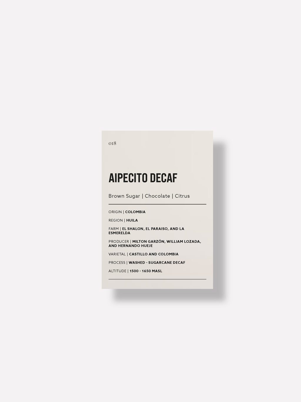Aipecito Decaf