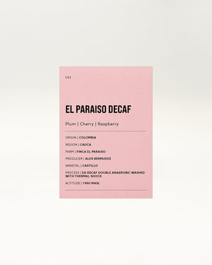 El Paraiso Decaf